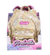 Plecak cekinowy Kotek złoty