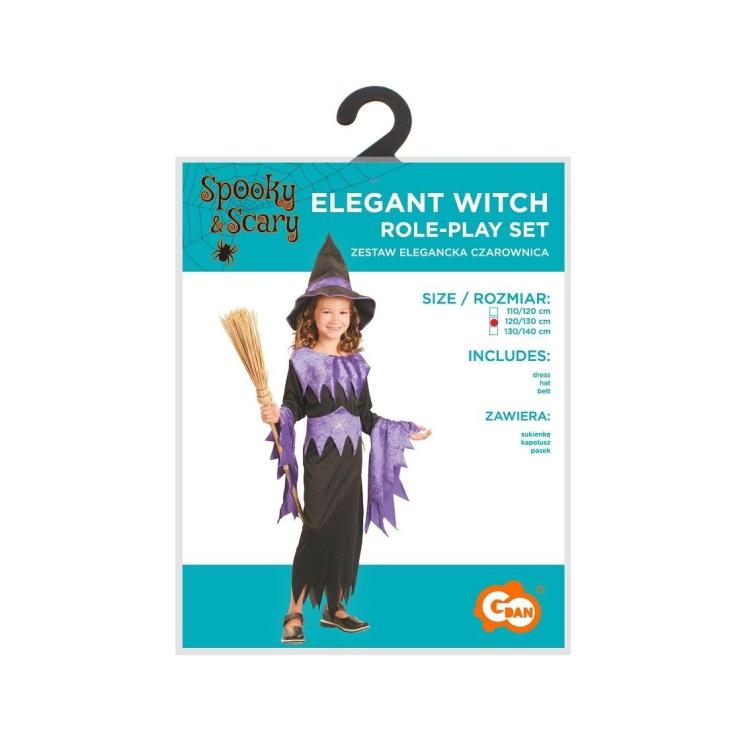 Zestaw dla dzieci Elegancka Czarownica 120/130cm