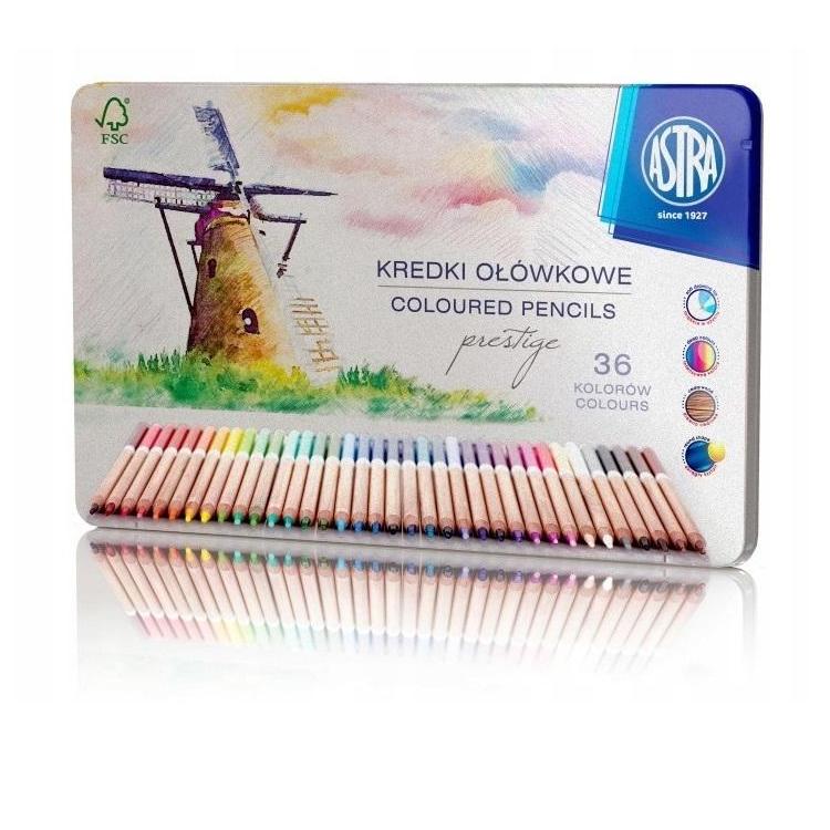 Kredki ołówkowe prestige 36 kolorów ASTRA