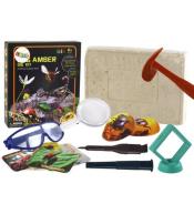 Zestaw archeologiczny wykopaliska owady bursztyn