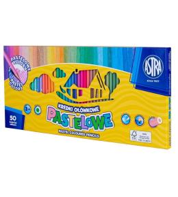 Kredki pastelowe XXL 50 kolorów ASTRA