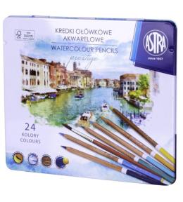 Kredki akwarelowe Prestige 24 kolory ASTRA