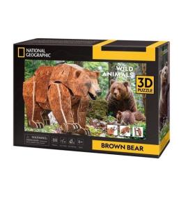 Puzzle 3D National Geographic Niedźwiedź Brunatny