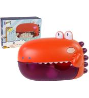 Dinozaur do kąpieli produkujący bańki czerwony