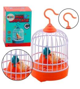 Klatka z ptaszkami ze światłem i dźwiękiem