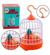 Klatka z ptaszkami ze światłem i dźwiękiem