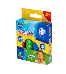 Farby w sztyfcie okrągłe 4kol Jumbo Baby ASTRA