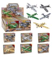 Klocki Konstrukcyjne Myśliwiec Samolot Wojskowy