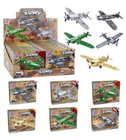 Klocki Konstrukcyjne Myśliwiec Samolot Wojskowy