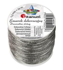 Sznurek metalizowany z rdzeniem 1.5mmx30m srebrny
