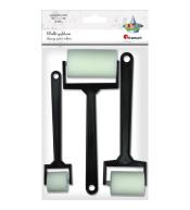 Wałki gąbkowe gładkie 3szt.