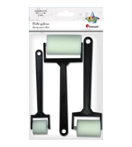 Wałki gąbkowe gładkie 3szt.