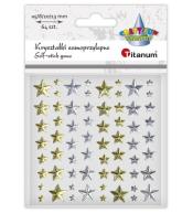 Kryształki samoprzylepne Gwiazdki mix 25szt