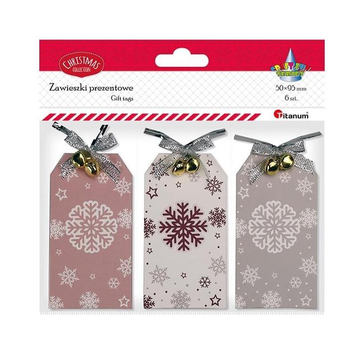 Zawieszki prezentowe 5x9cm 6szt