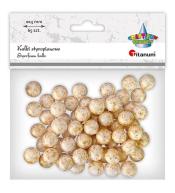 Kulki styropianowe 15mm 65szt złote