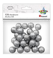 Kulki styropianowe 20mm 30szt srebrne