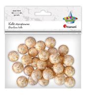 Kulki styropianowe 20mm 30szt złote