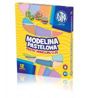 Modelina pastelowa 12 kolorów ASTRA