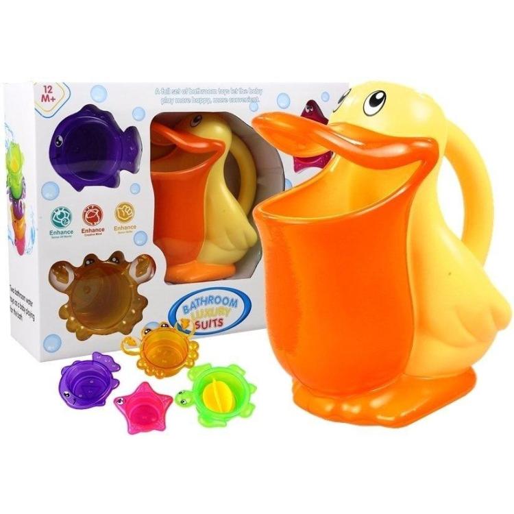 Zabawka do kąpieli Pelikan foremki zwierzątka