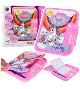 Notatnik na kod jednorożec różowy