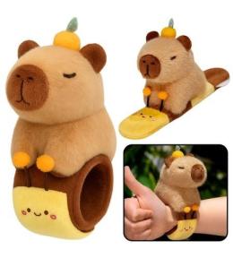 Pluszowa opaska samozaciskowa Pszczółka z Kapibarą