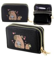 Portfel dwukomorowy na karty Kapibara 12,5x8,5cm