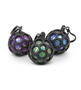 Brelok brokatowy gniotek w gumowej siatce MIX