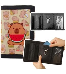 Portfelik dziecięcy na rzep z karabińczykiem