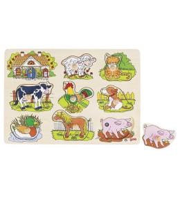 Dźwiękowa układanka Zwierzęta wiejskie