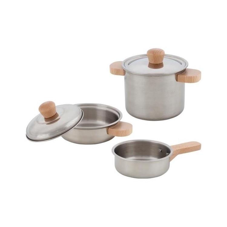 Zestaw do gotowania, 2 garnki i patelnia