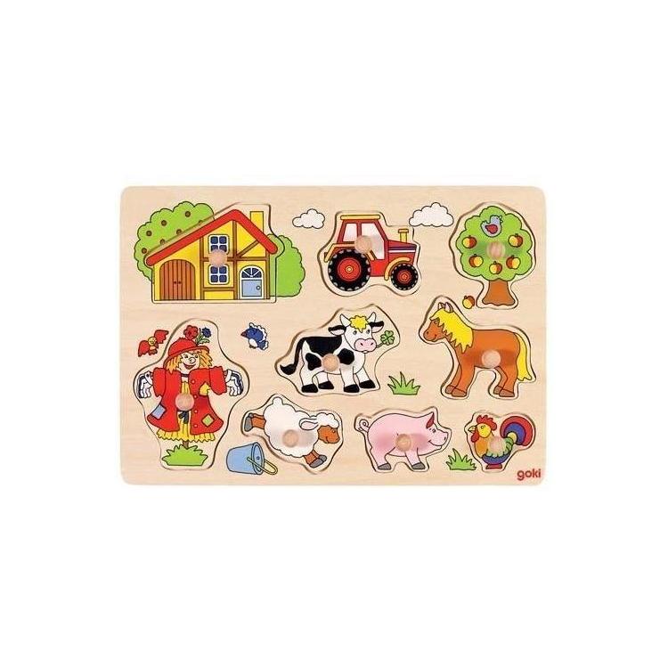 Puzzle z uchwytami Farma