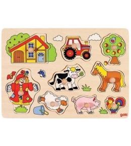 Puzzle z uchwytami Farma