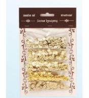 Zestaw cekiny złote 6mm 30g