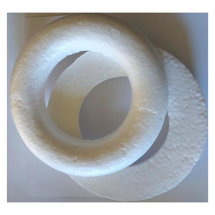 Koło ze styropianu 20cm półpłaskie 2szt