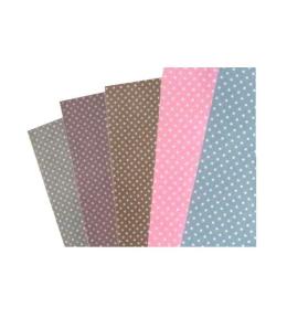 Karton w kropki 24x34cm 5 arkuszy