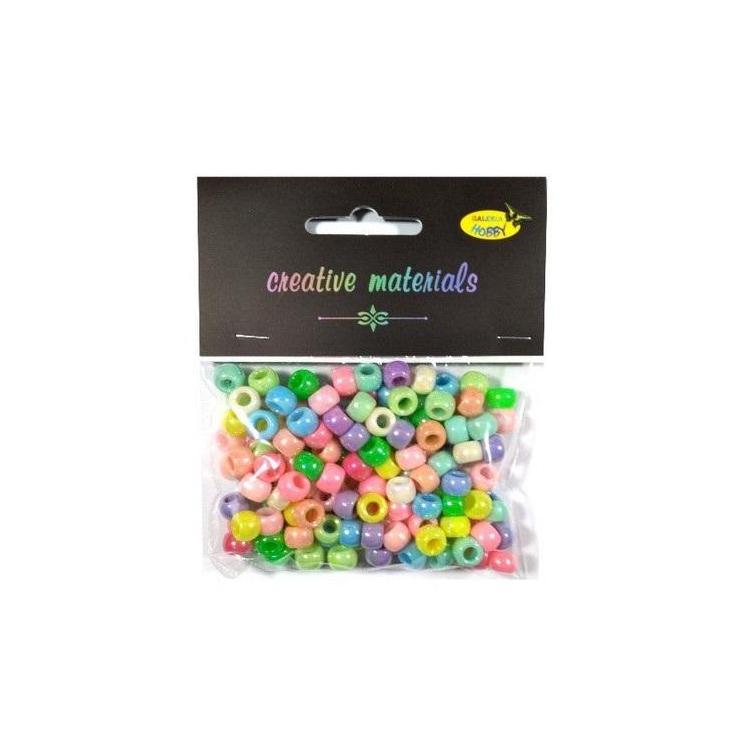 Koraliki perłowe pastelowe 6mm 36g ok.150szt