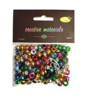 Koraliki metalowe 6mm 36g 150szt MIX