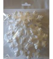 Śnieżynki ze styropianu 7,5cm 10szt