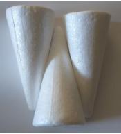 Stożki styropianowe 15cm 3szt