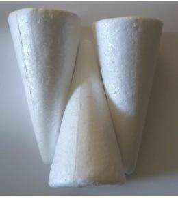 Stożki styropianowe 15cm 3szt