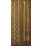 Stiker ażurowy 10x23cm bordiurka złoty