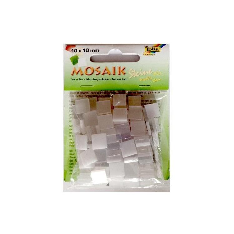 Kamyczki Ton in Ton 10x10mm biały