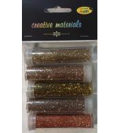 Brokat metaliczny 9g 5 kolorów