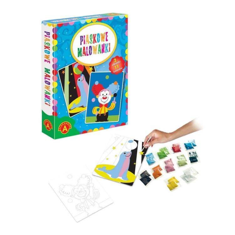 Piaskowe malowanki Foka i Klaun ALEX