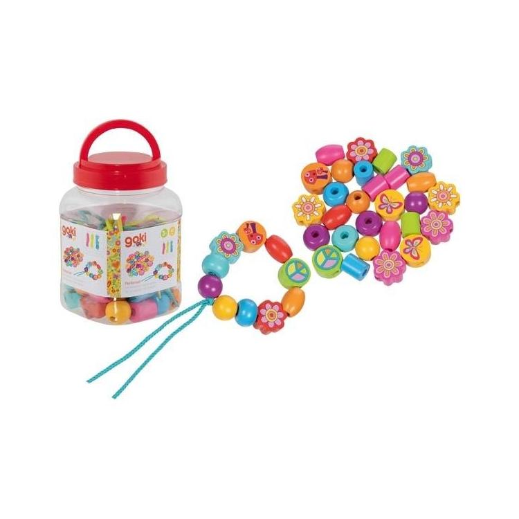 Zestaw koralików Flower Power 38szt