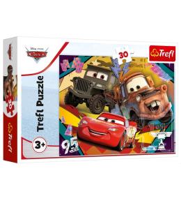 Puzzle 30 Rozpędzone samochody TREFL