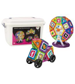 Klocki magnetyczne w kuferku 118el