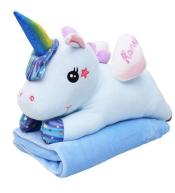 Maskotka przytulanka jednorożec niebieski 55cm