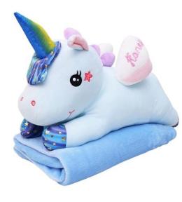 Maskotka przytulanka jednorożec niebieski 55cm