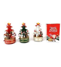 Karuzela pozytywka choinka drewniana dźwięk MIX